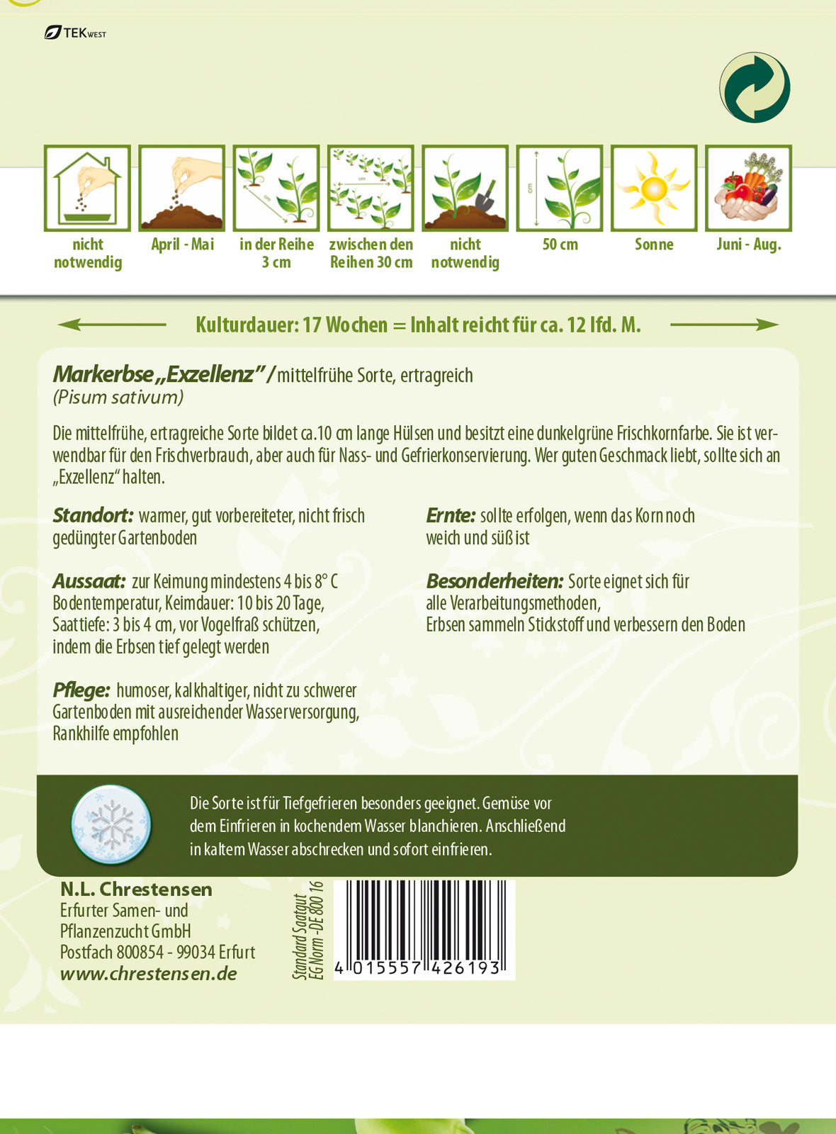 N.L. Chrestensen Markerbsen Exzellenz