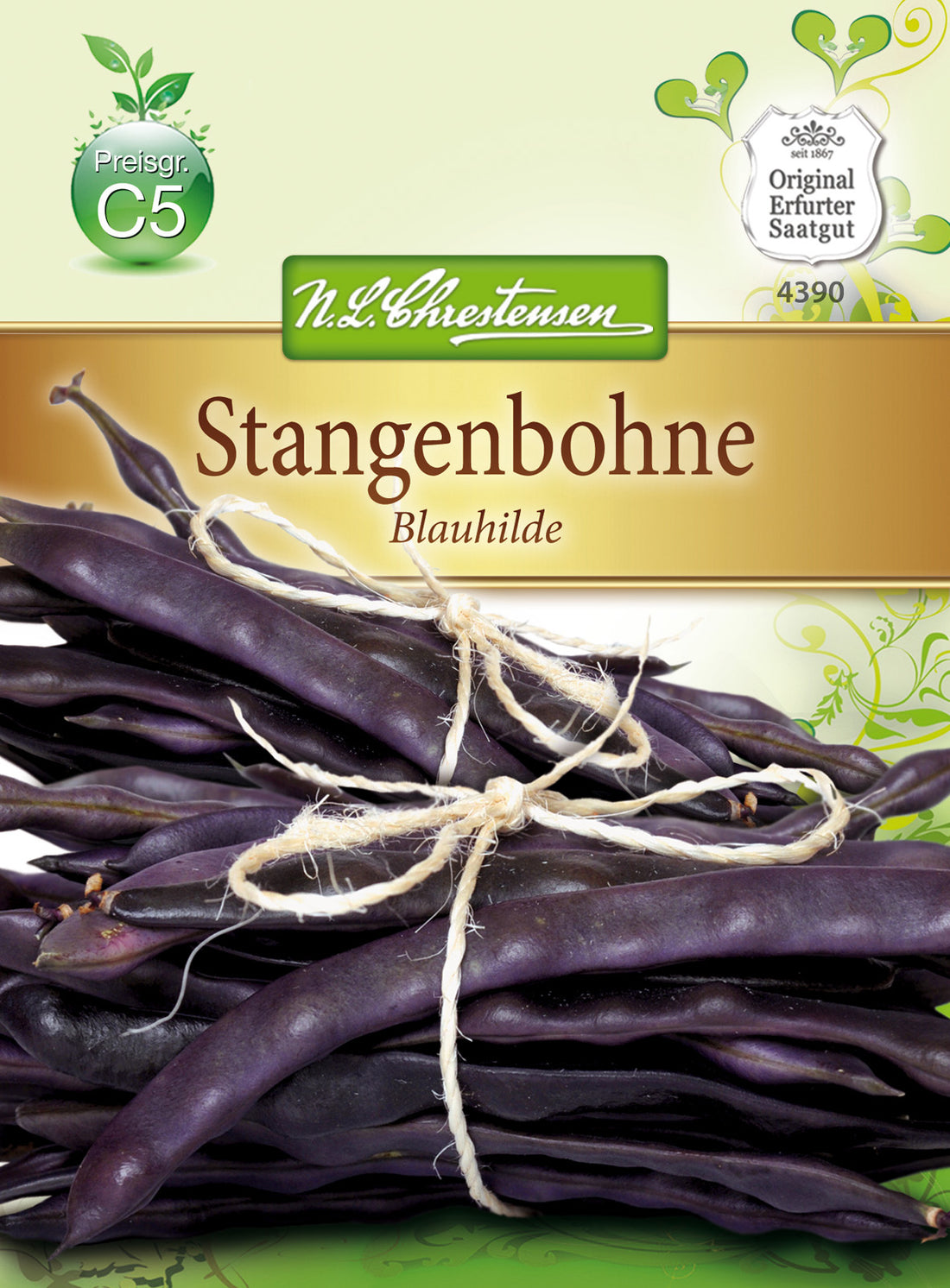 N.L. Chrestensen Stangenbohne Blauhilde