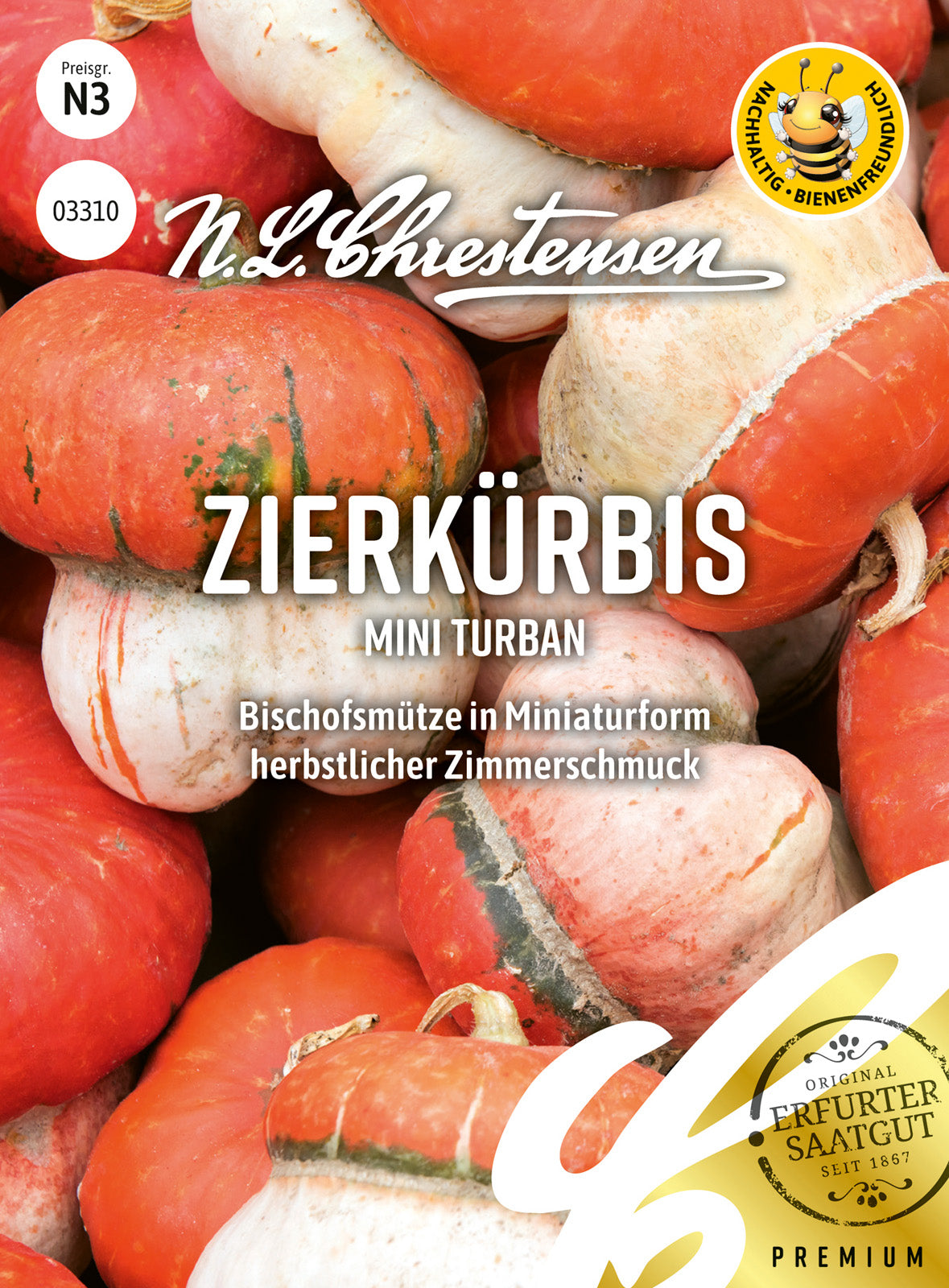 N.L. Chrestensen Zierkürbis Mini Turban