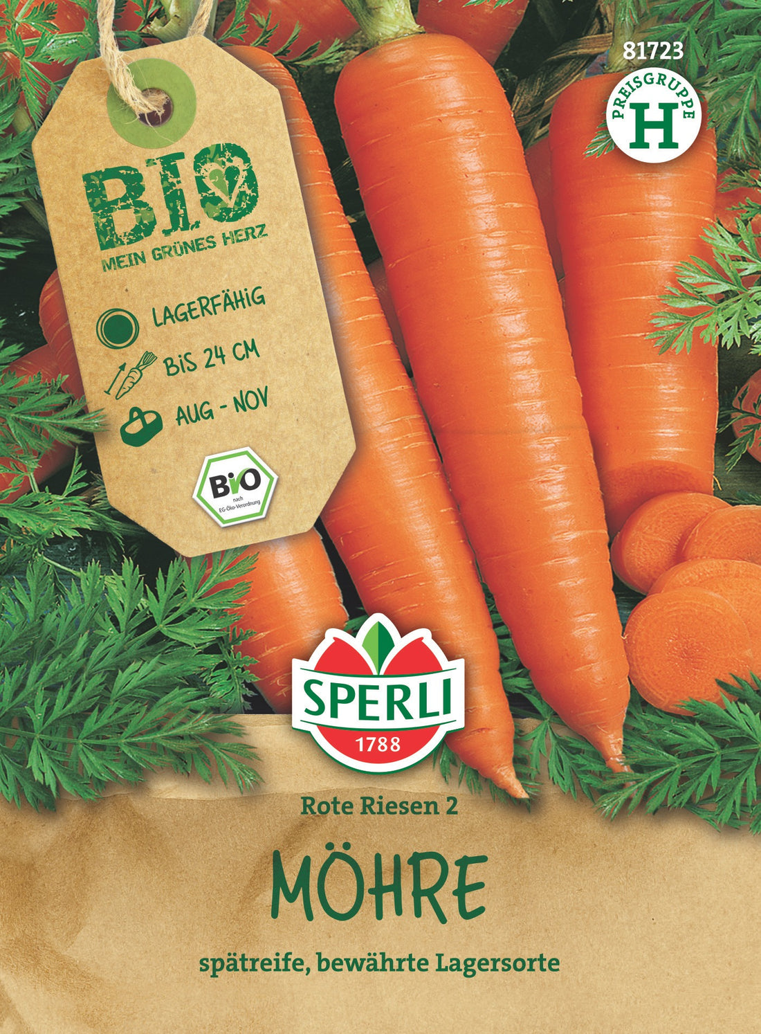 SPERLI BIO Möhre Rote Riesen 2