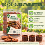 HILD Kokos-Quelltabletten Bollerbloom, 50er Blister