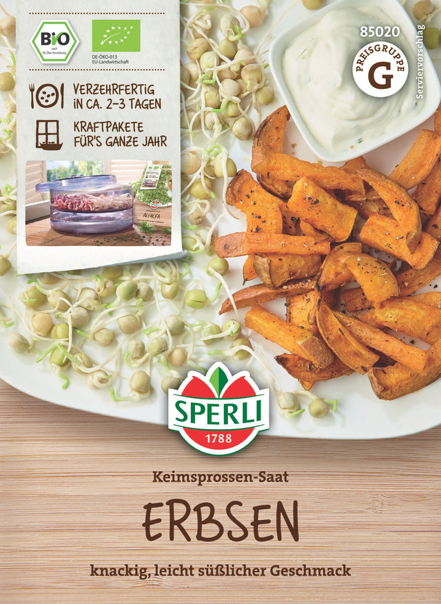 SPERLI BIO Keimsprossen Erbsen