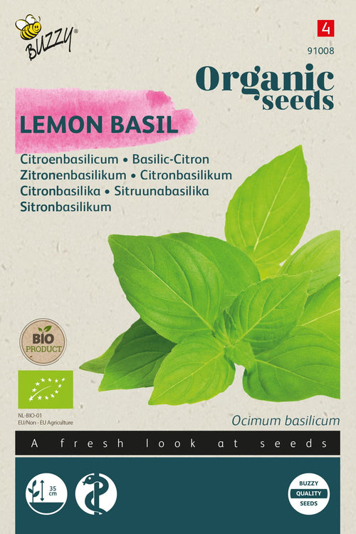 Buzzy Organic Seeds BIO Zitronenbasilikum