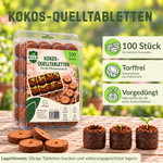 HILD Kokos-Quelltabletten Bollerbloom, 100er Blister