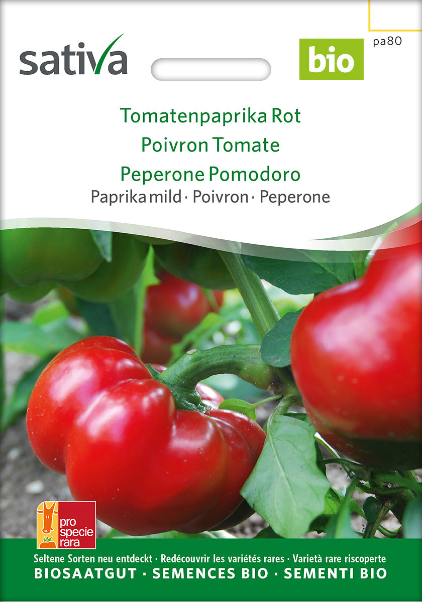 Sativa BIO Paprika mild Tomatenpaprika Rot