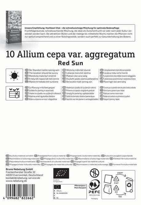 Kiepenkerl BIO Schalotte Red Sun 10 Stück