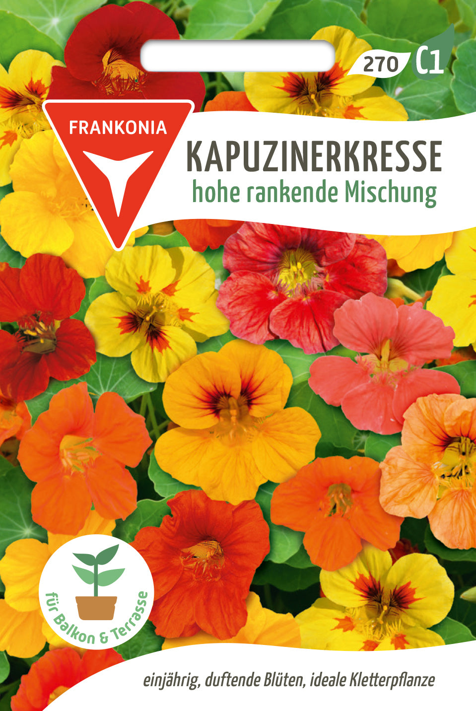 Frankonia Samen Kapuzinerkresse hohe rankende Mischung