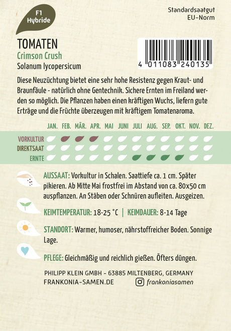 Frankonia Samen Cherrytomaten Crimson Crush