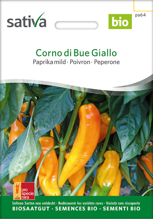 Sativa BIO Paprika mild Corno di Bue Giallo