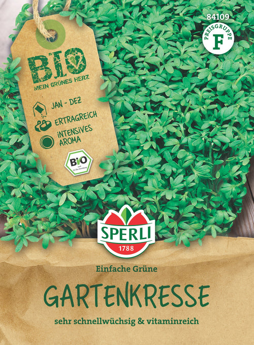 SPERLI BIO Gartenkresse Einfache Grüne