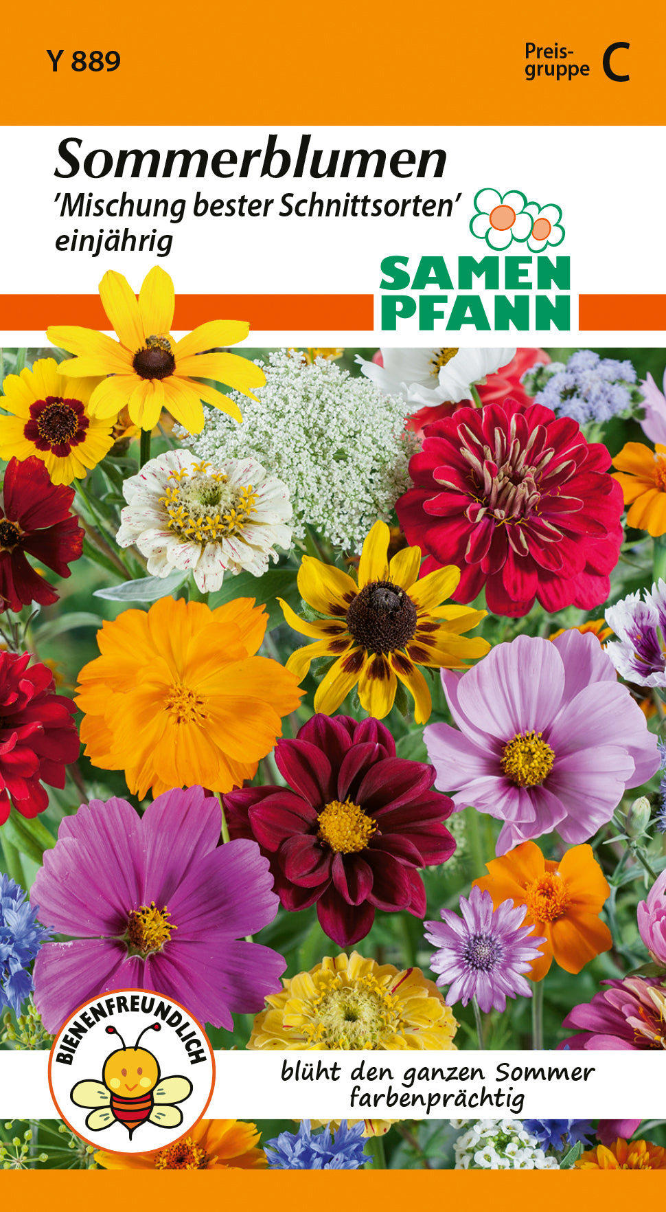 Samen Pfann Sommerblumen Mischung bester Schnittsorten einjährig