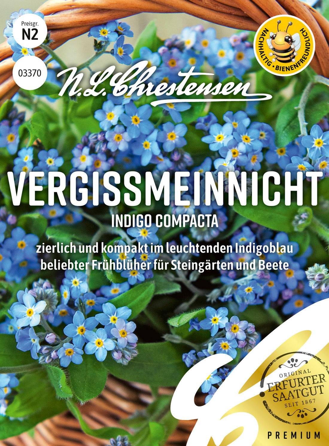 N.L. Chrestensen Vergissmeinnicht Indigo compacta