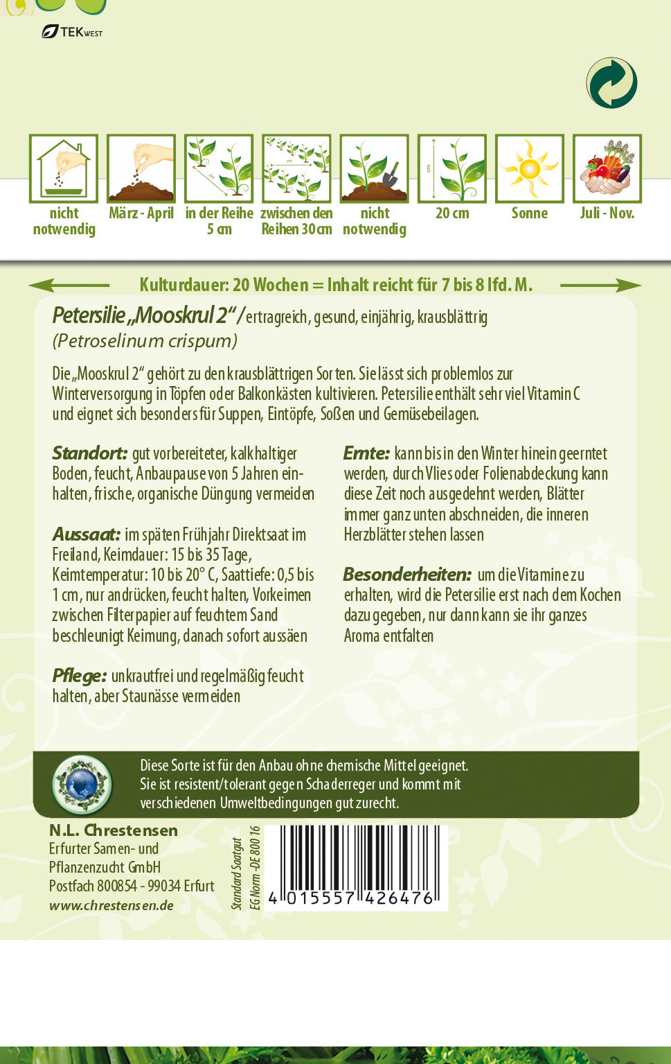 N.L. Chrestensen Petersilie Moskrul 2 (Mooskrause)