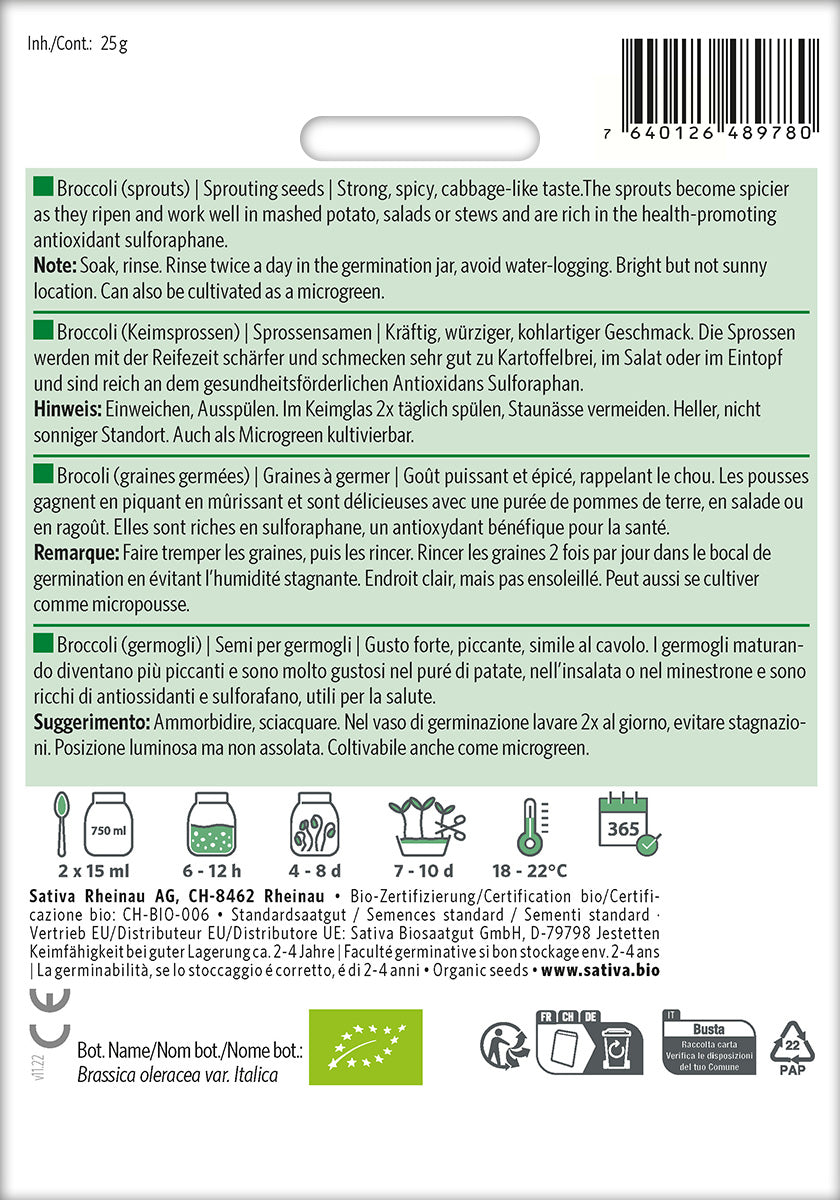 Sativa Keimsprossen Brokkoli
