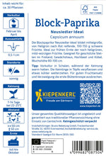 Kiepenkerl Blockpaprika Neusiedler Ideal