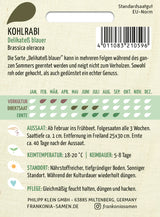 Frankonia Samen Kohlrabi Delikateß blauer