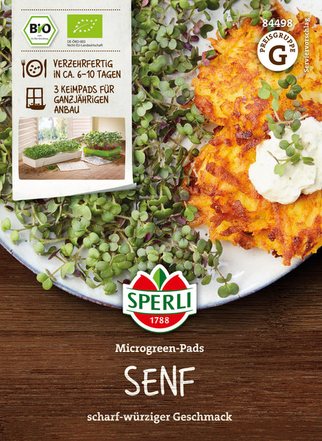 SPERLI BIO Microgreens Senf Nachfüllpad