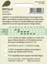 Frankonia Samen Kopfsalat Attraktion Saatband
