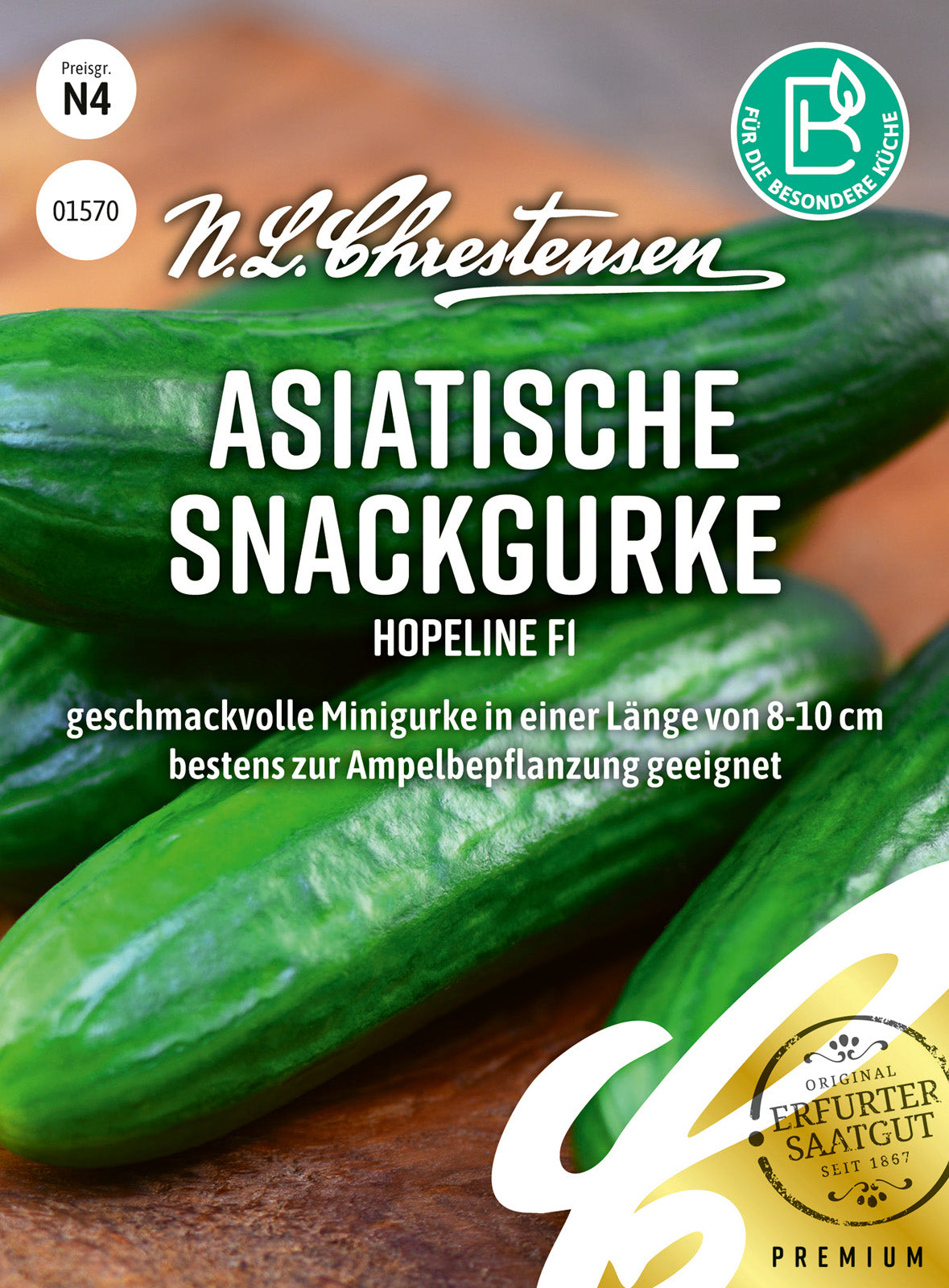 N.L. Chrestensen Asiatische Snackgurke Hopeline F1