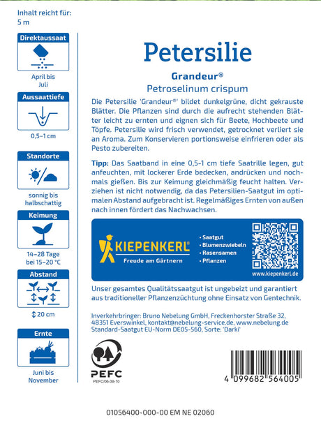 Kiepenkerl Petersilie Grandeur® Saatband