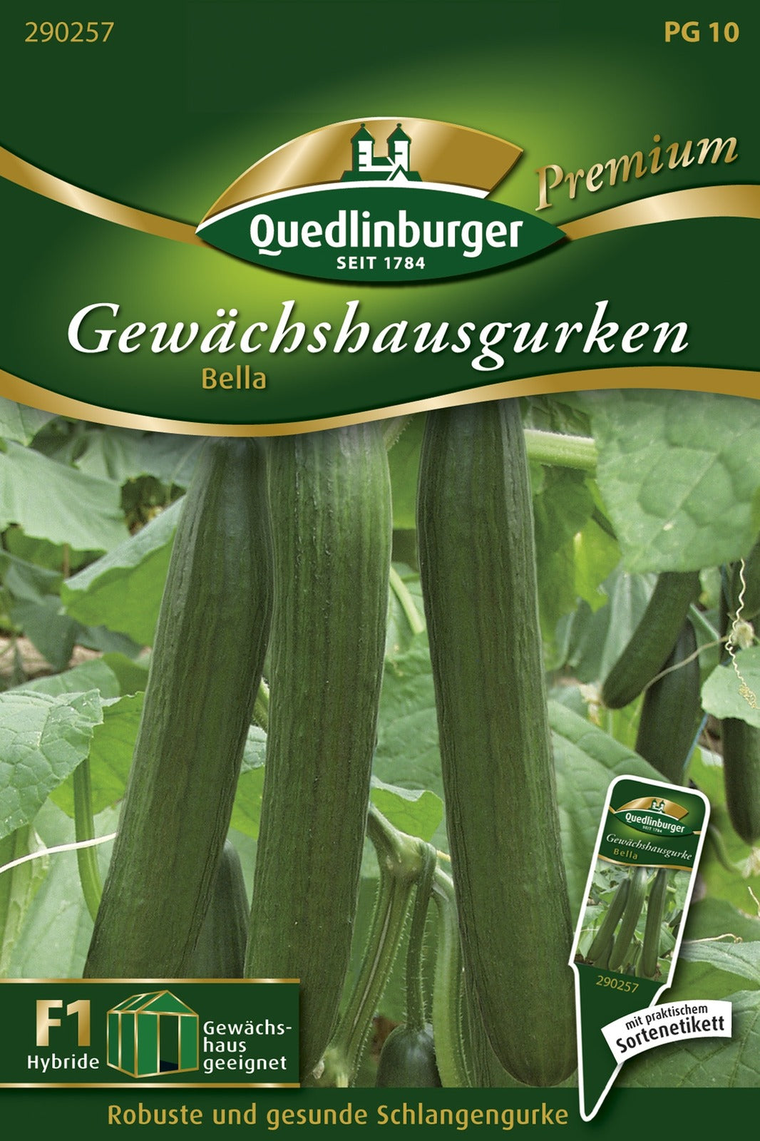 Quedlinburger Gewächshaus-Schlangengurke Bella