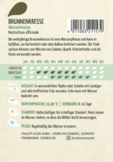 Frankonia Samen Brunnenkresse Wasserkresse