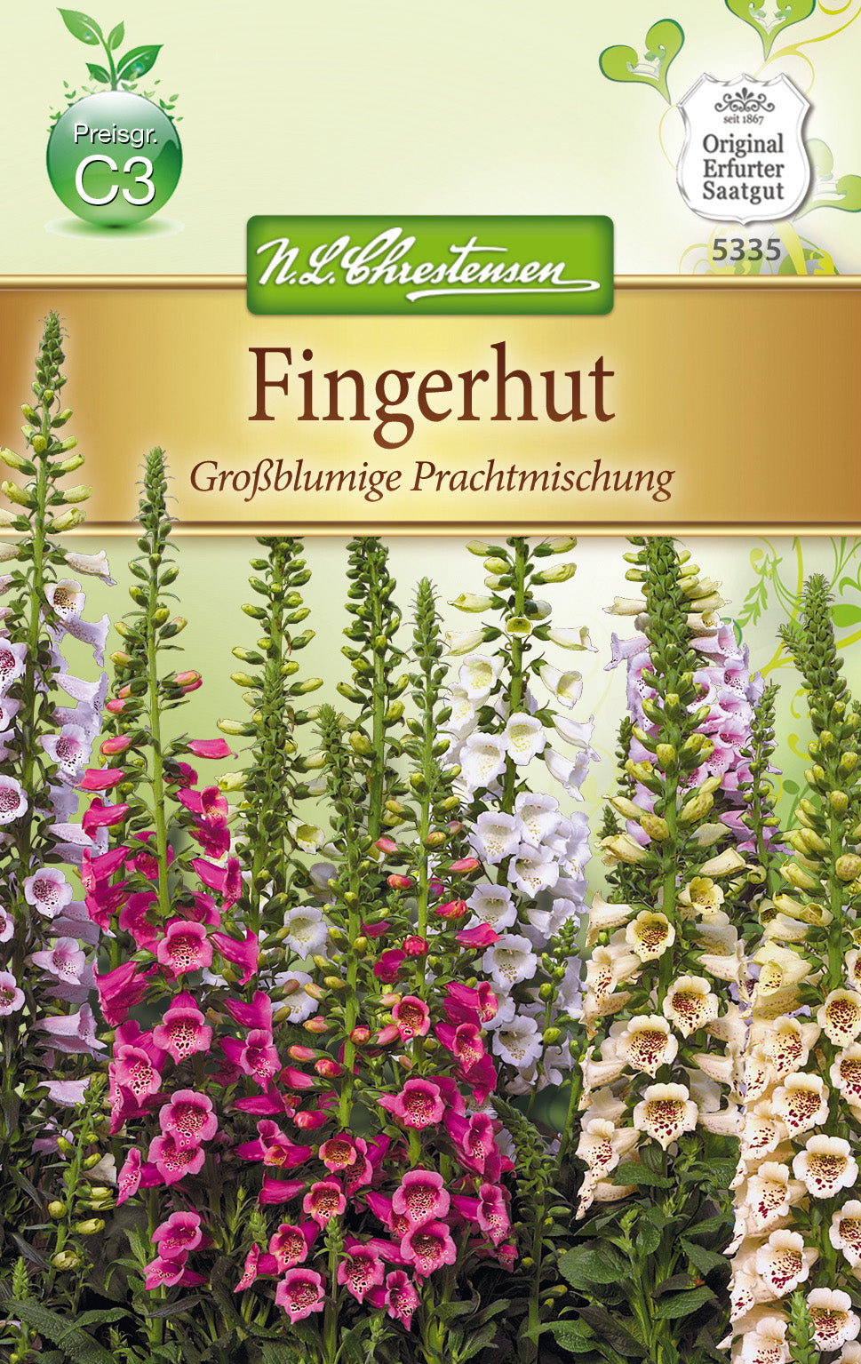 N.L. Chrestensen Digitalis, Excel.Hyb.Fingerhut, Großblumige Prachtmischung