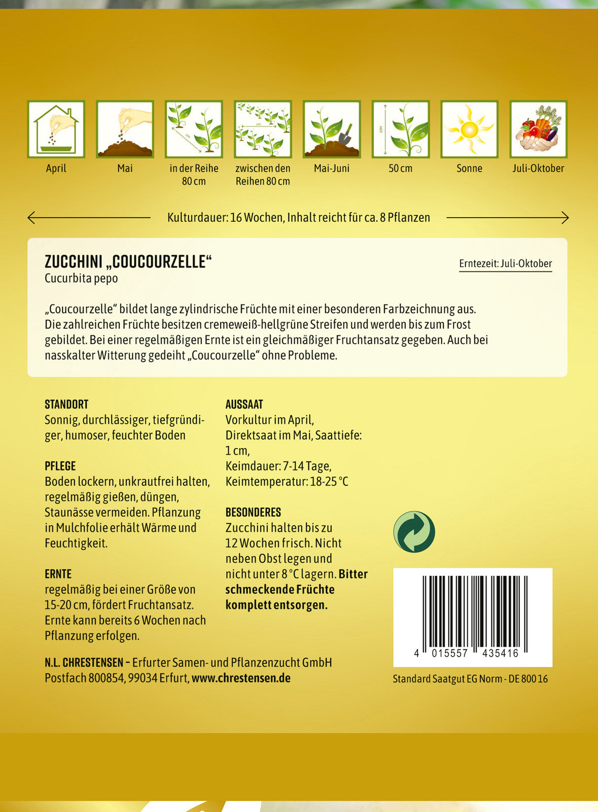 N.L. Chrestensen Zucchini Coucourzelle