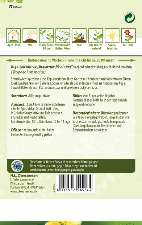 N.L. Chrestensen Kapuzinerkresse Rankende Mischung
