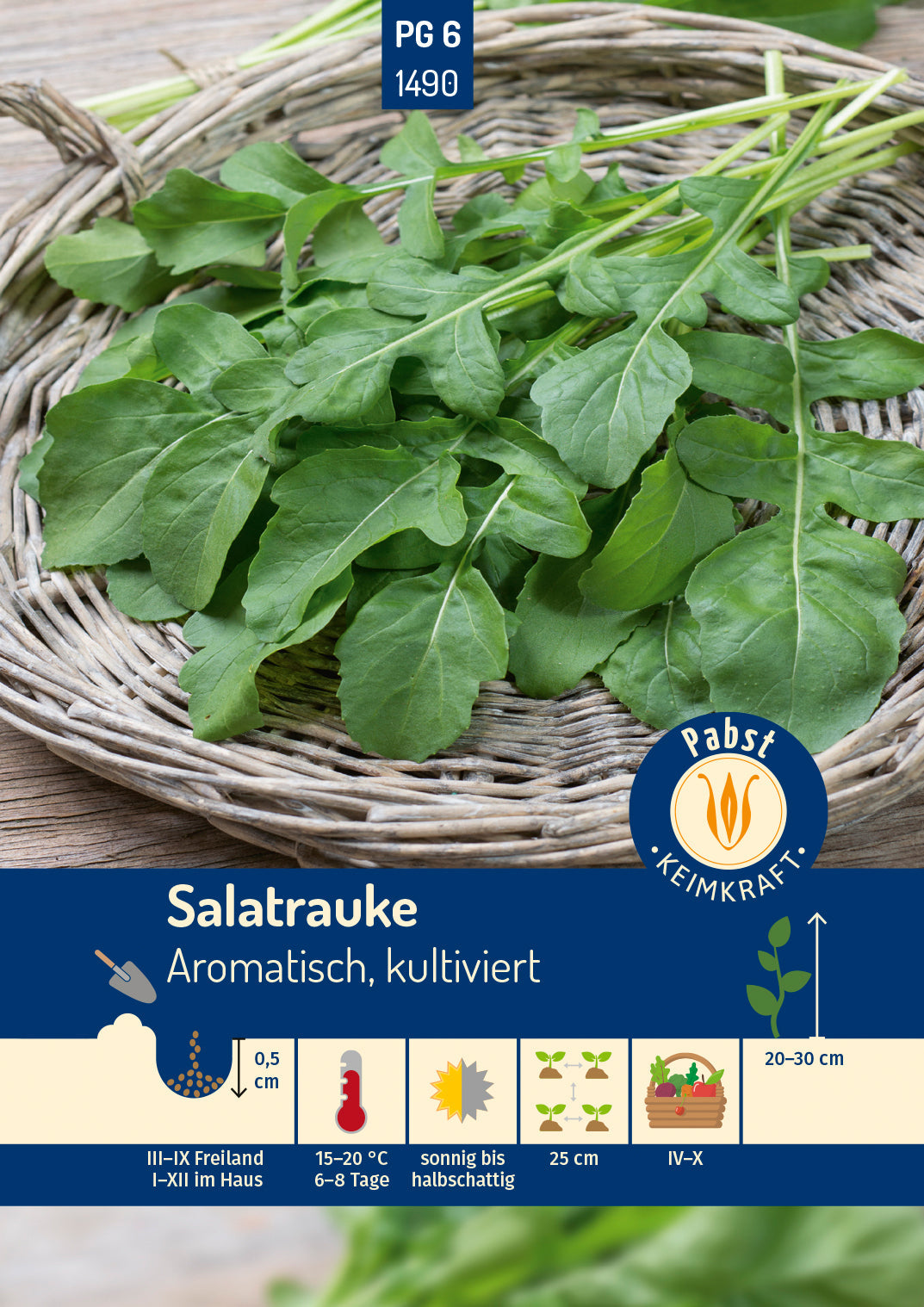 Pabst Keimkraft Salatrauke Aromatisch, kultiviert