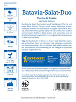 Kiepenkerl Bataviasalat Florine & Rossia Saatband