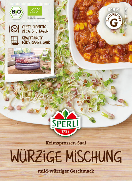 SPERLI BIO Keimsprossen Würzige Mischung