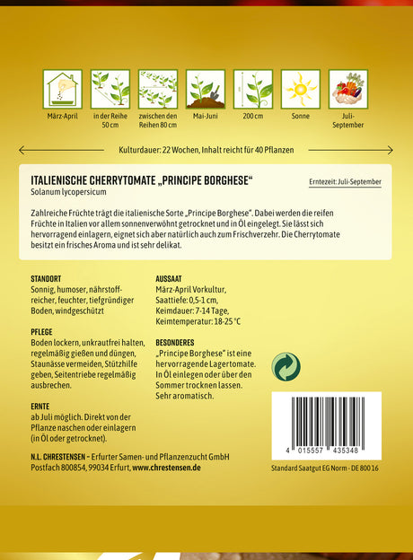 N.L. Chrestensen Italienische Cherrytomate Principe Borghese
