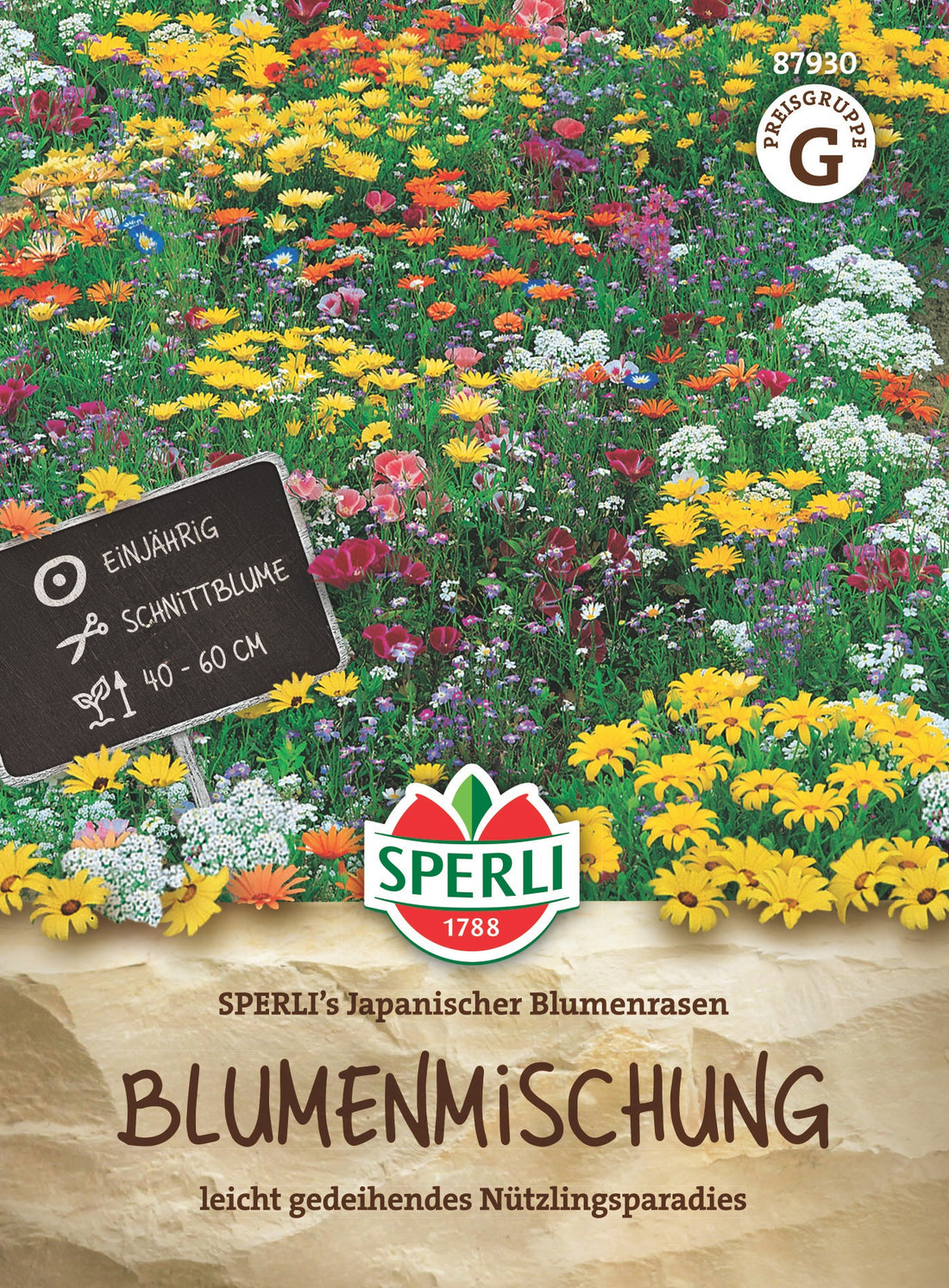 SPERLI Blumensamen-Mischungen SPERLI's Japanischer Blumenrasen