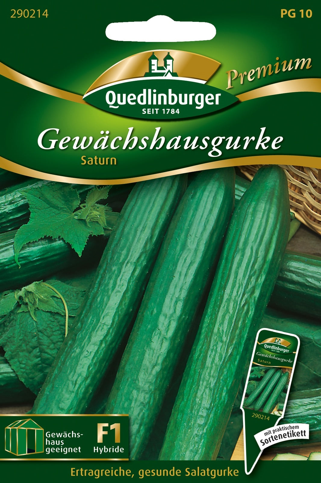 Quedlinburger Gewächshaus-Schlangengurke Saturn