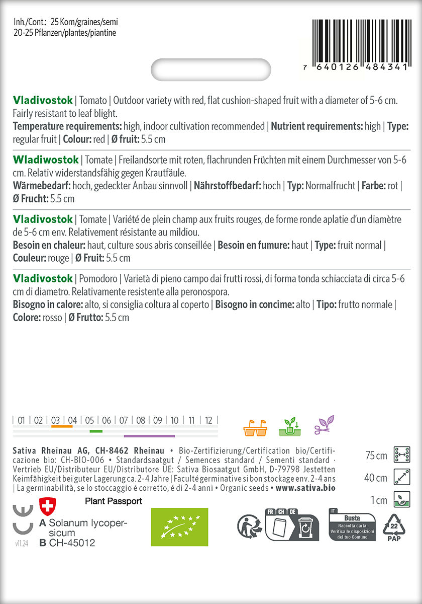 Sativa Tomate Wladiwostok