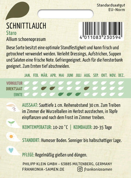 Frankonia Samen Schnittlauch Staro