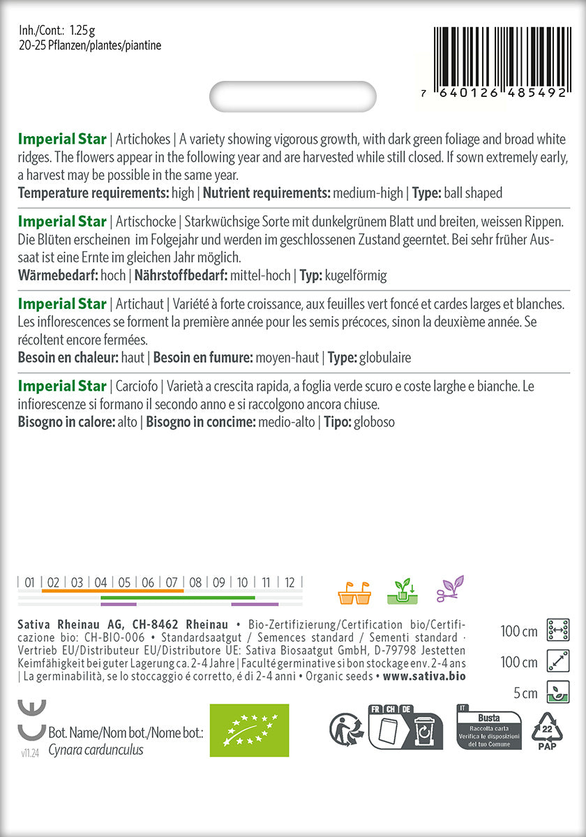 Sativa Artischocke Imperial Star