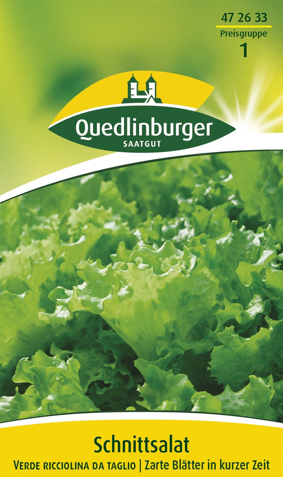 Quedlinburger Pflück-& Schnittsalat Verde ricciolina da taglio