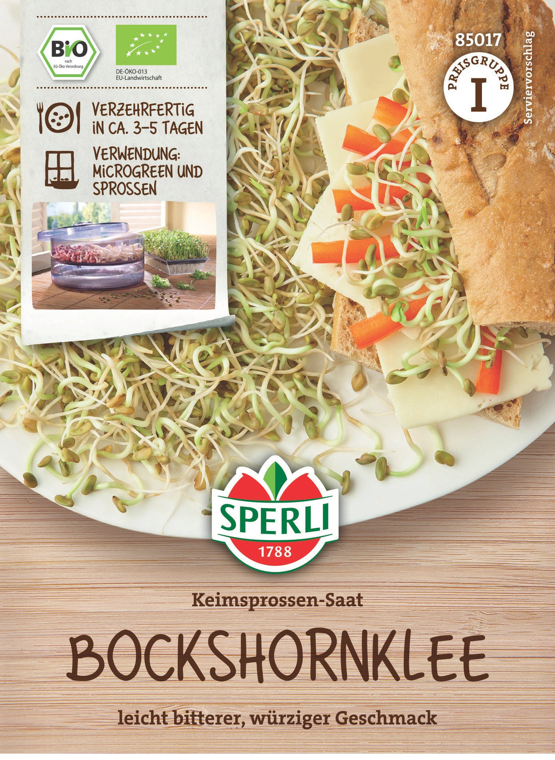 SPERLI BIO Keimsprossen Bockshornklee