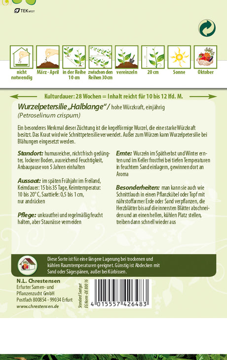 N.L. Chrestensen Wurzelpetersilie Halblange