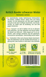 Quedlinburger Rettich Runder schwarzer Winter
