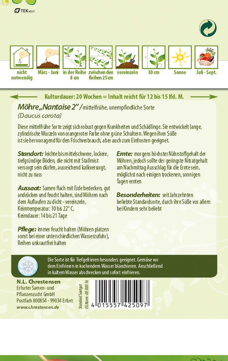 N.L. Chrestensen Möhre Nantaise 2