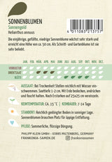 Frankonia Samen Sonnenblumen Sonnengold