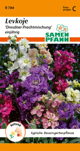Samen Pfann Levkoje Dresdner Prachtmischung