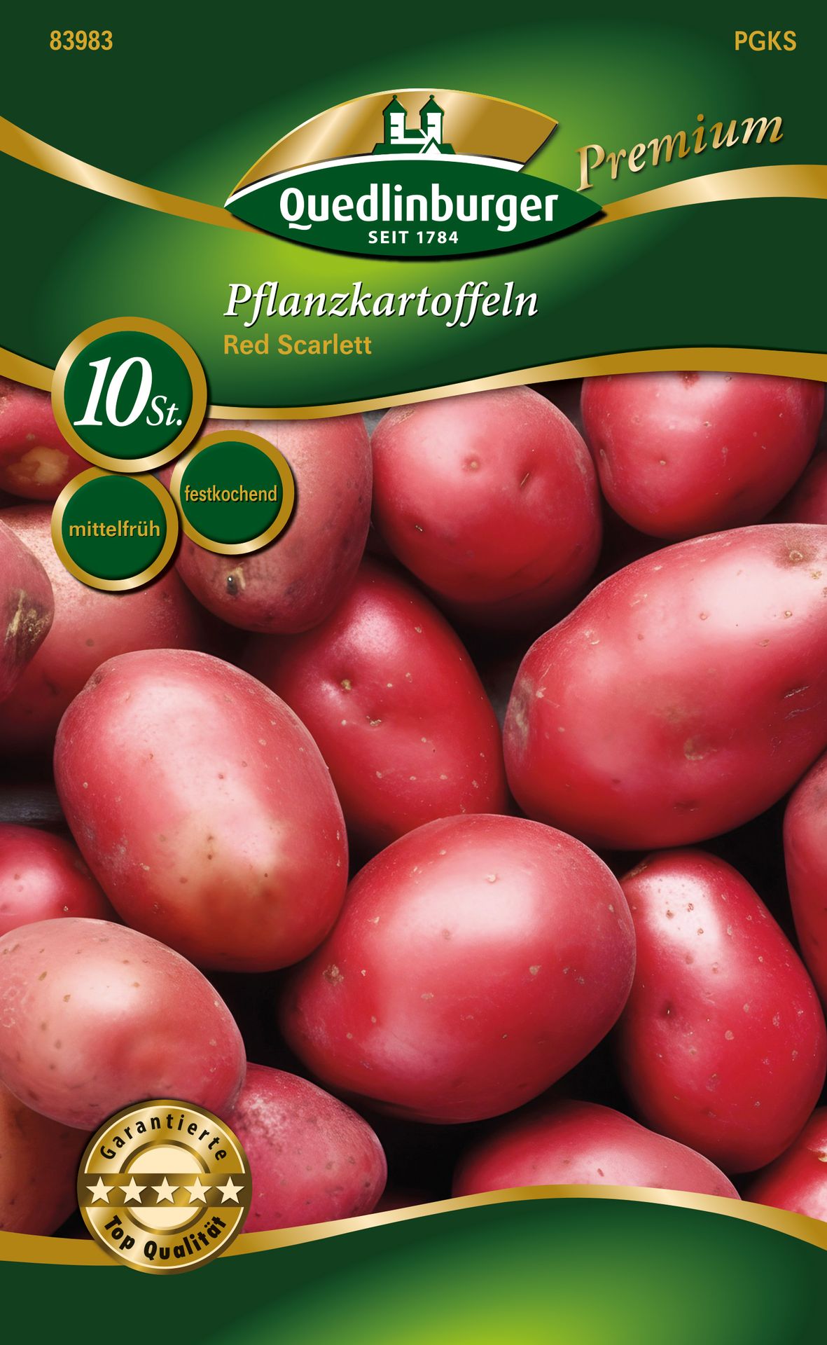 Quedlinburger Pflanzkartoffel Red Scarlett 10 Stück