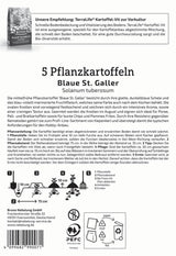 Kiepenkerl Pflanzkartoffel Blaue St. Galler 5 Stück