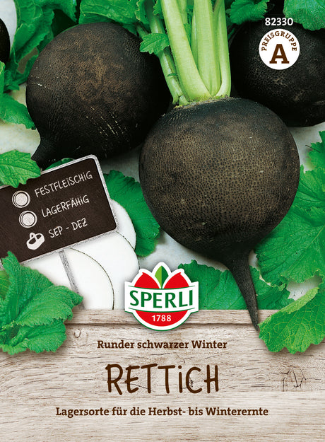 SPERLI Rettich Runder schwarzer Winter