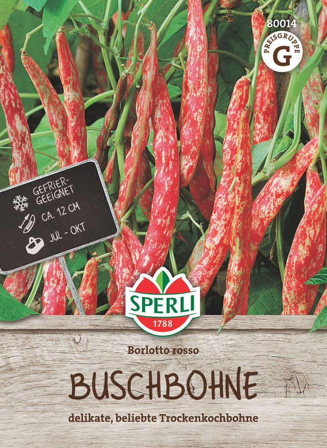 SPERLI Buschbohne Borlotto rosso