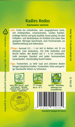 Quedlinburger Radieschen Rodos